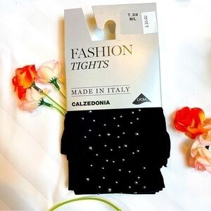 Calzedonia ITALIAN Tights Size 3/4 M/L Black‎